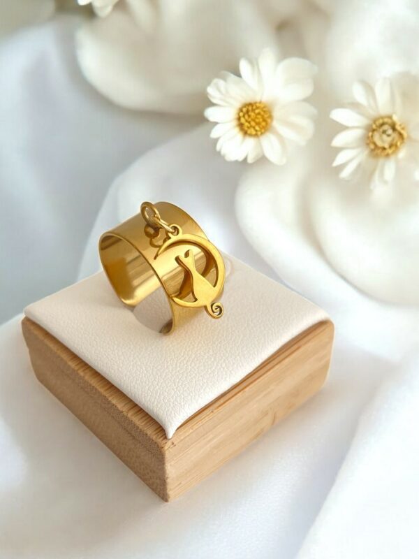 Bague Cathie dorée.-Meliefantaisies