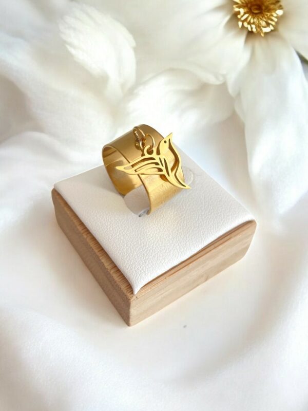 Bague Jena dorée.-Meliefantaisies