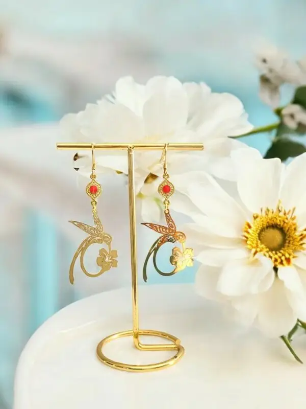 Boucles d'oreilles Colibri-Meliefantaisies
