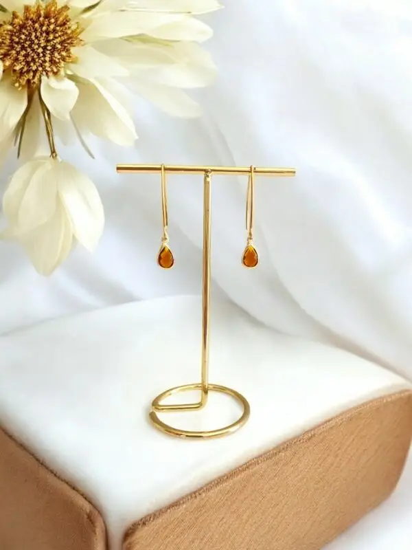 Boucles d'oreilles Lili Ambrée-Meliefantaisies