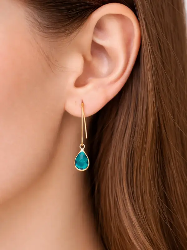 Boucles d'oreilles Lili Marine