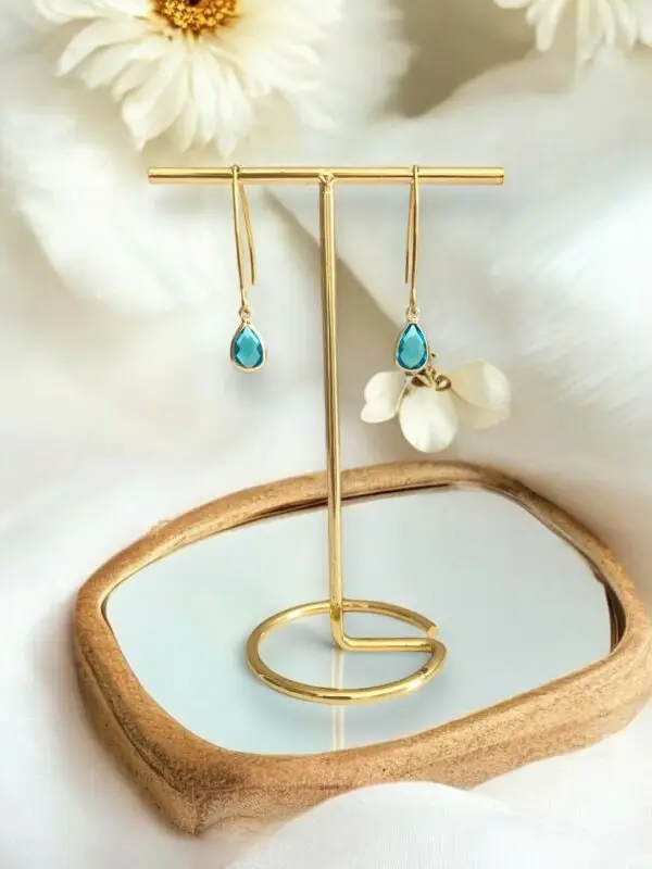 Boucles d'oreilles Lili Turquoise-Meliefantaisies