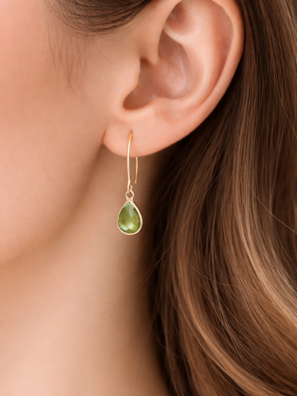 Boucles d'oreilles Lili Verte