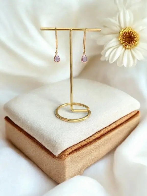 Boucles d'oreilles Lili Violette - Meliefantaisies