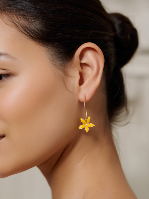 Créoles Alice jaune